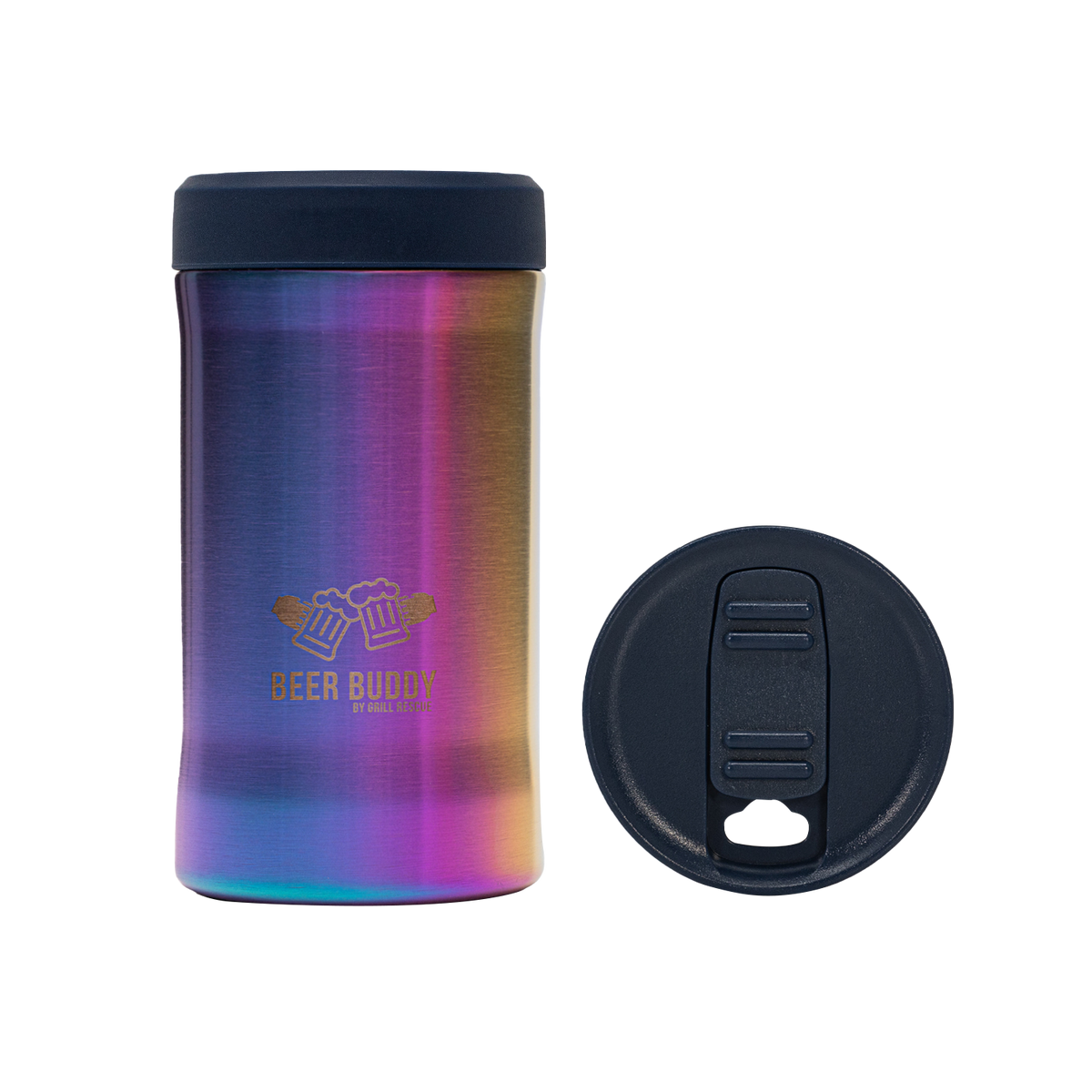 Universal Beer Buddy Rainbow Titanium The best grill brush