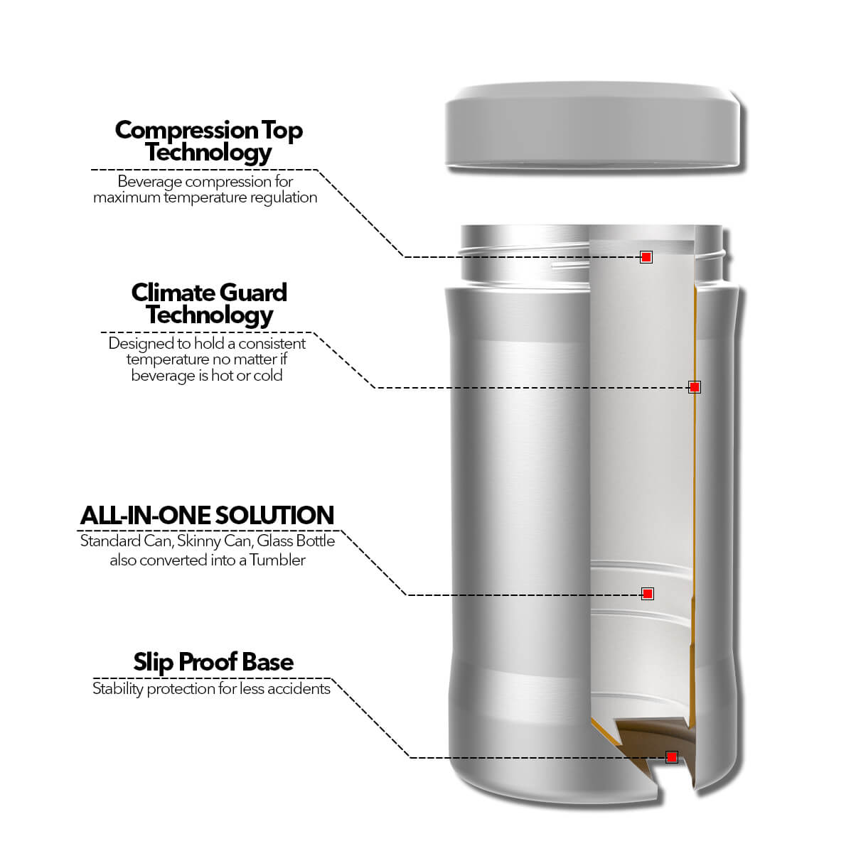 Universal Beer Buddy | Grey