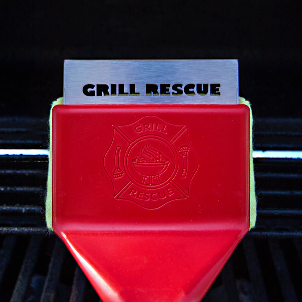 Grill Rescue BBQ Replaceable Scraper Cleaning Head, Bristle Free - Durable  and Unique Scraper Tools for Cast Iron or Stainless-Steel Grates, Barbecue  Cleaner (Grill Rescue+ Matte Black Can Cooler) - Yahoo Shopping